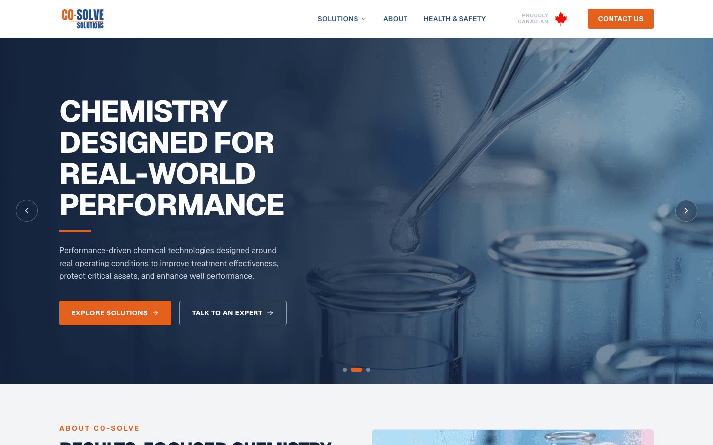 CO-Solve Solutions website